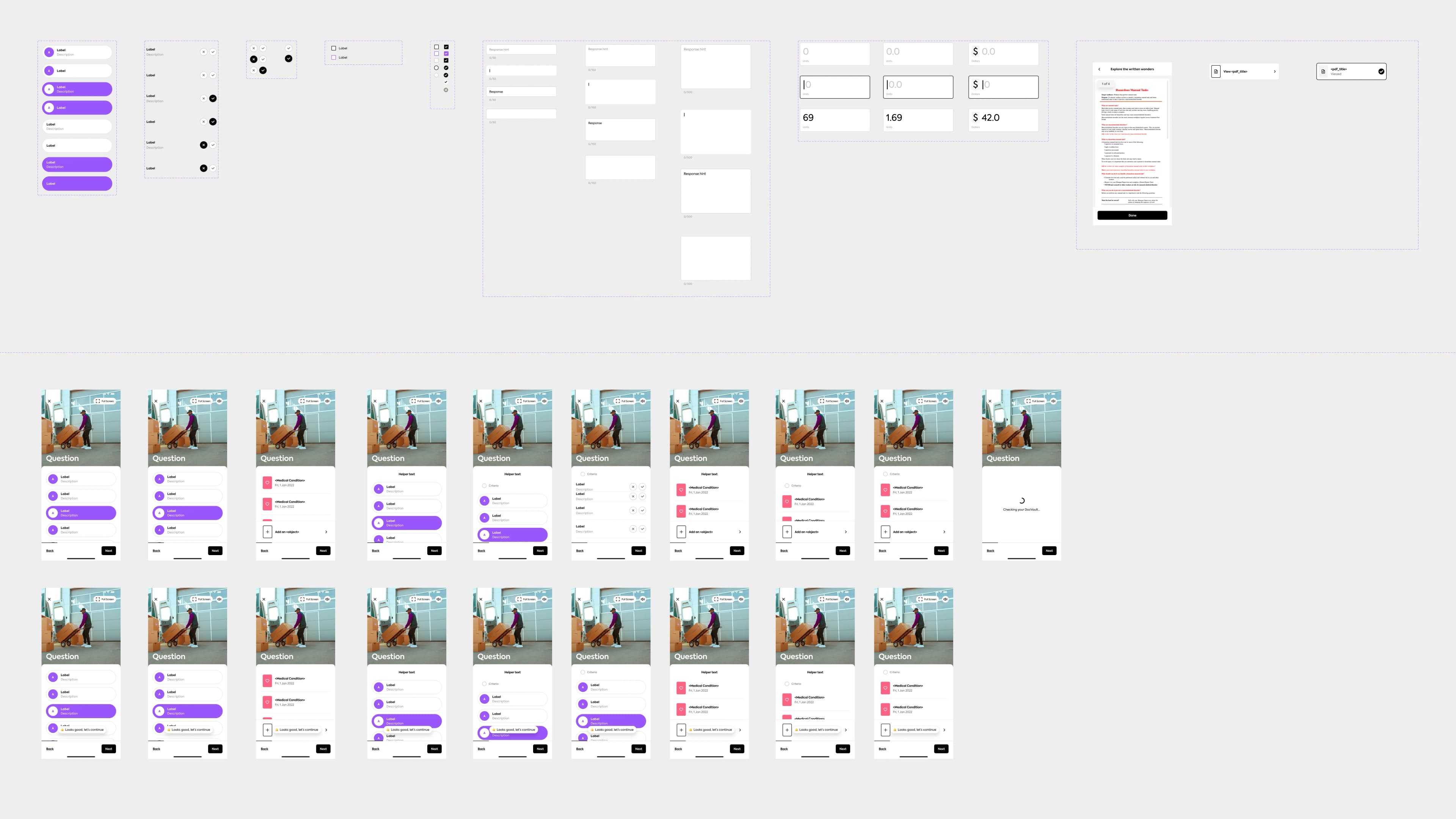 Card component system.